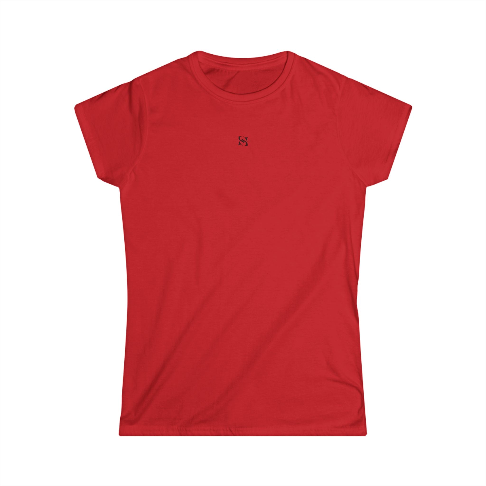 T-shirt Femme Minimaliste – Petit Logo Poitrine | Coupe Ajustée, Coton Doux & Confort Quotidien