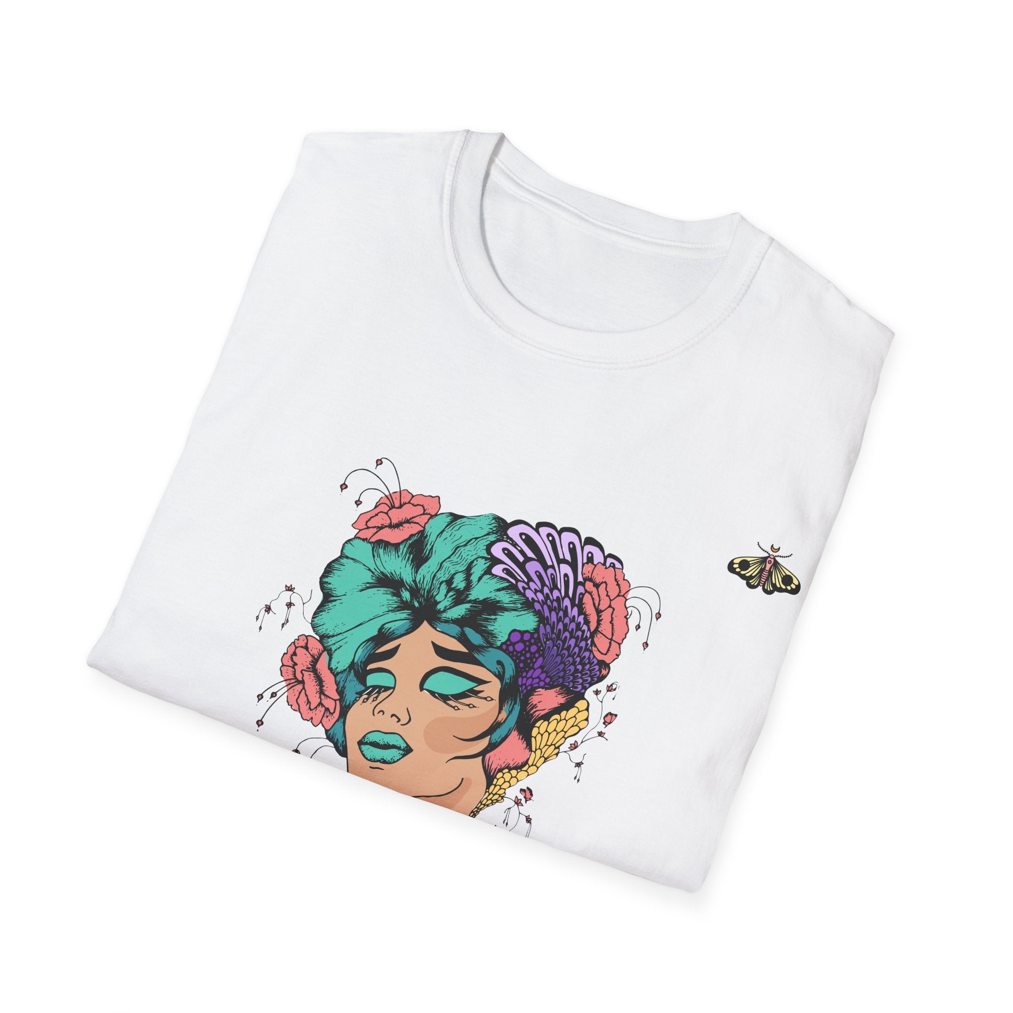 Floral Skull Woman Graphic T-Shirt