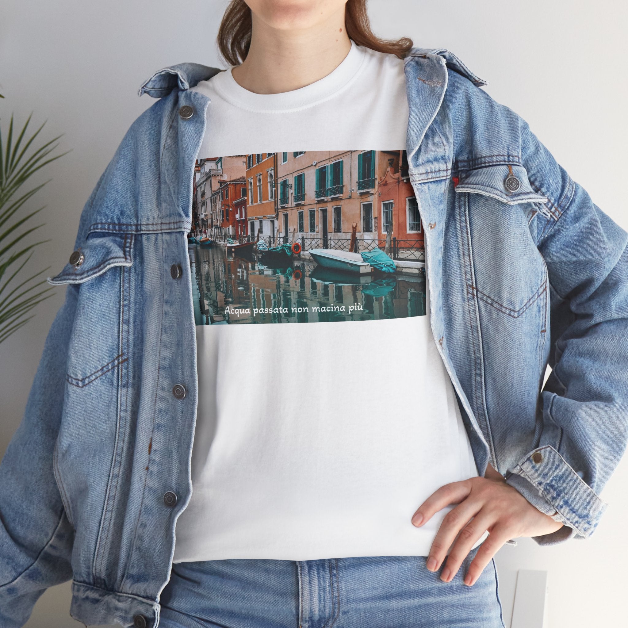 Venetian Canal Photo T‑Shirt — Vintage Italy Travel Tee