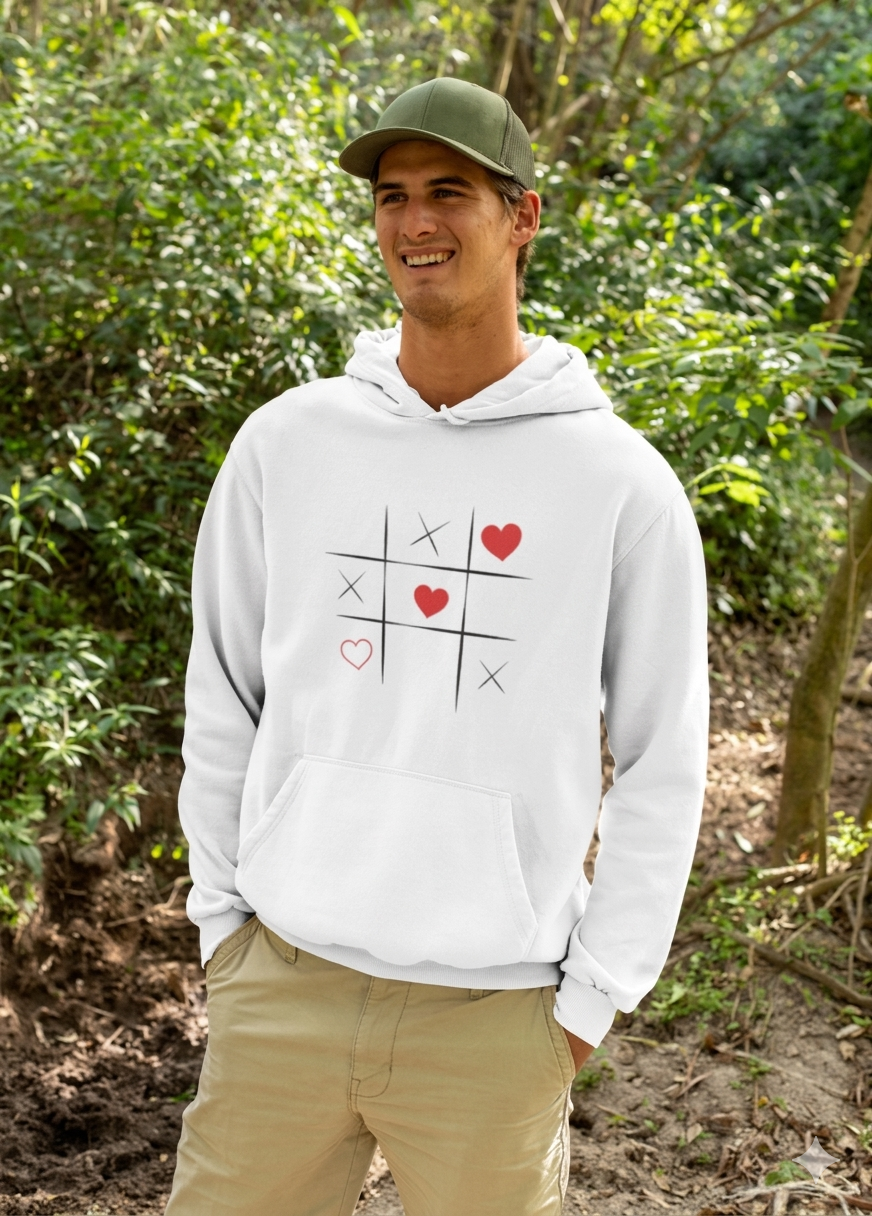 Hoodie Unisexe "Love Doodles" – Confortable, Éthique & Ultra-Doux