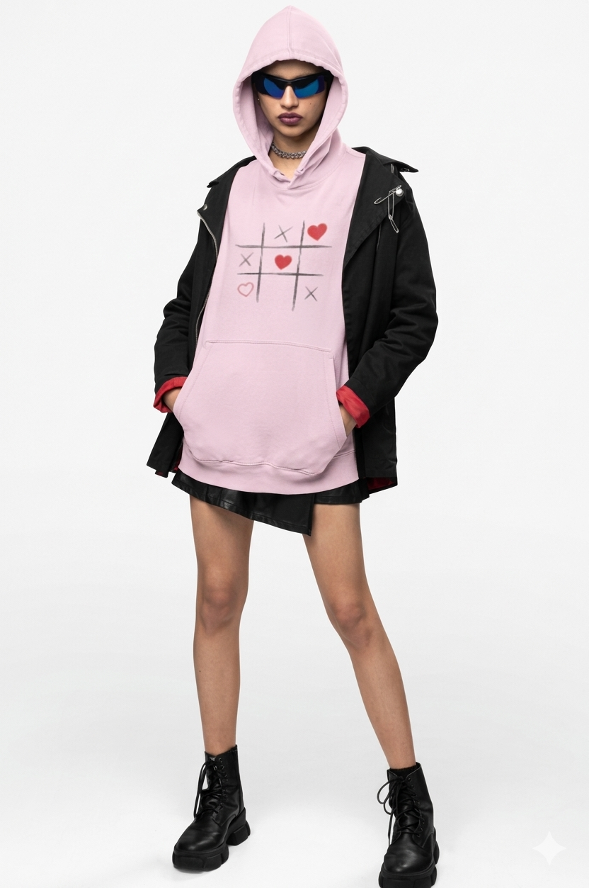 Hoodie Unisexe "Love Doodles" – Confortable, Éthique & Ultra-Doux
