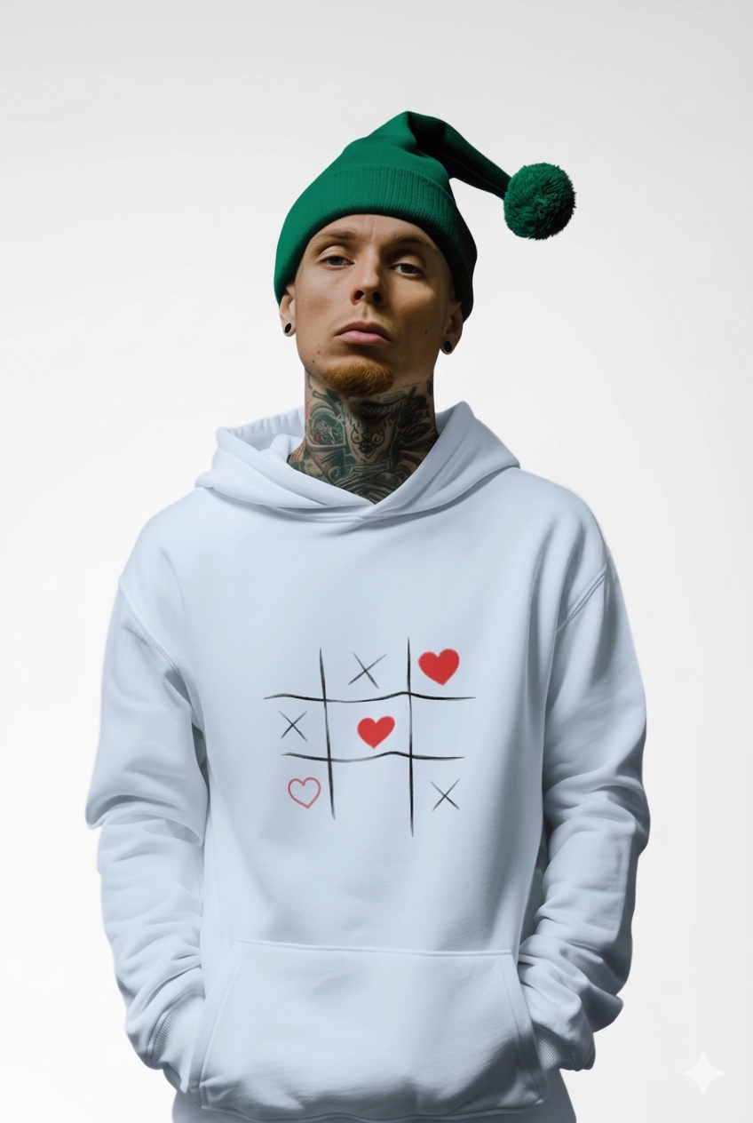 Hoodie Unisexe "Love Doodles" – Confortable, Éthique & Ultra-Doux
