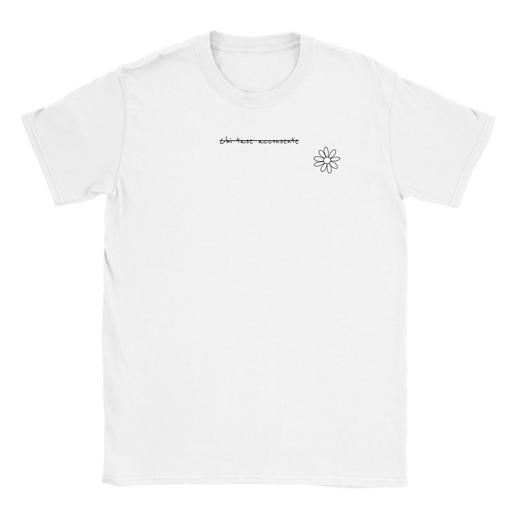 Minimalist "Acconsente" - Simple Text Graphic T-Shirt