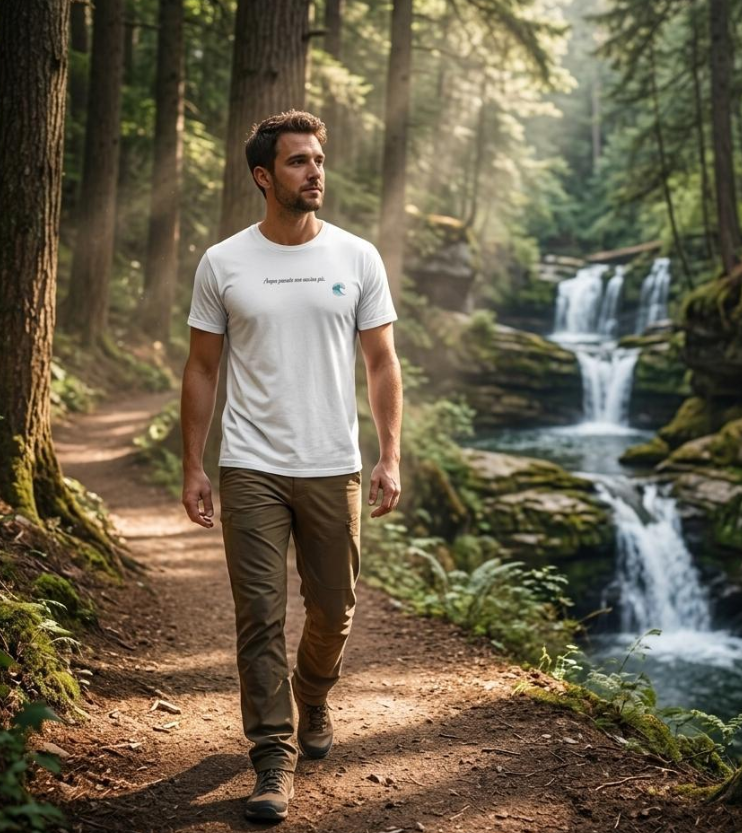 Minimal "Acqua" Tee — Unisex