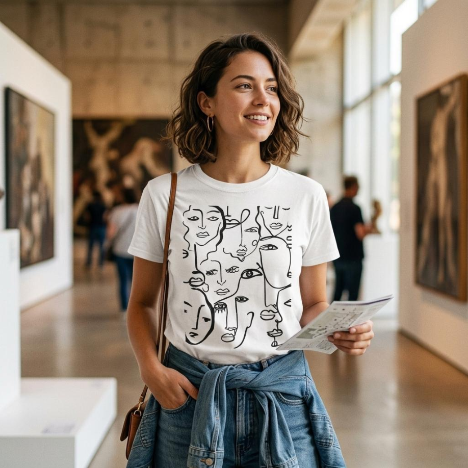 Picasso Minimalist T-Shirt — Modern Art Graphic Tee