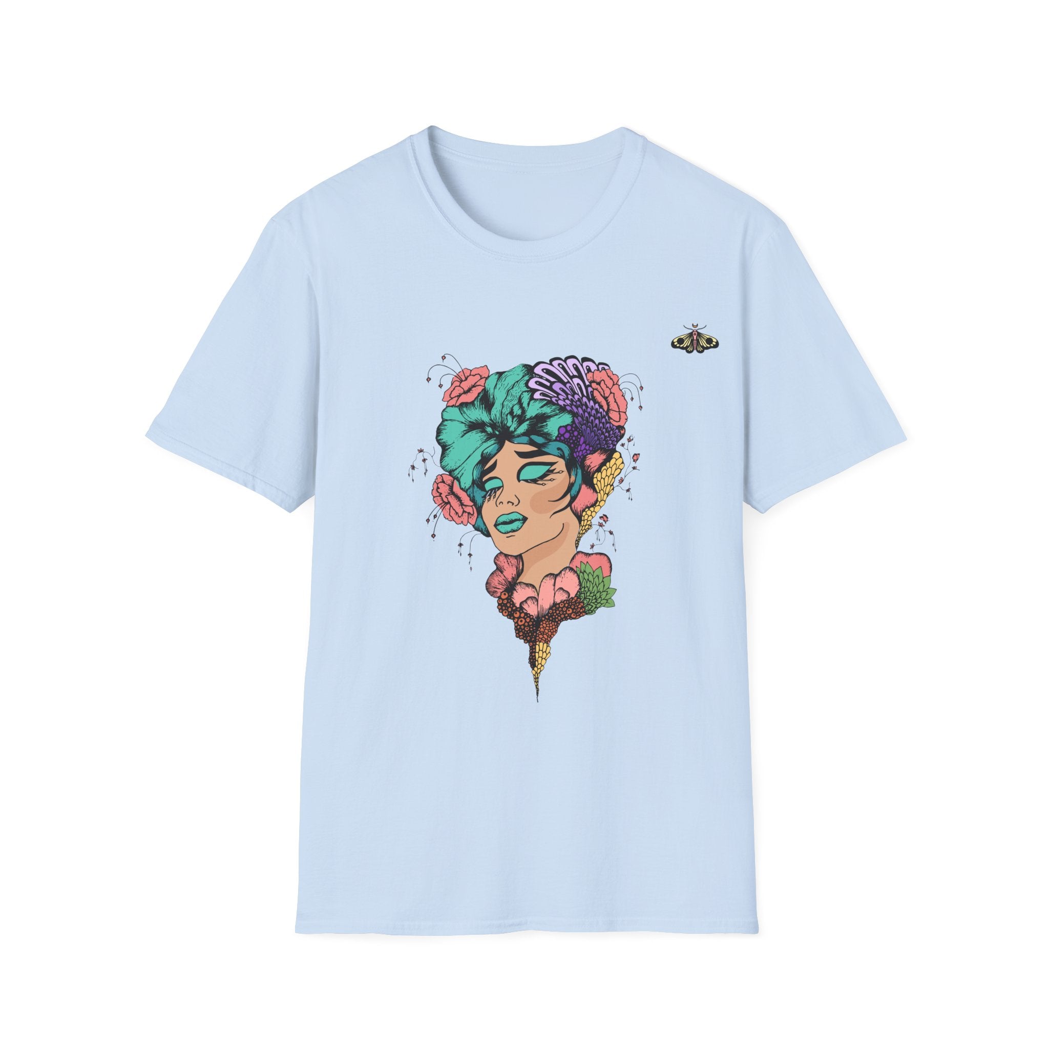 Floral Skull Woman Graphic T-Shirt