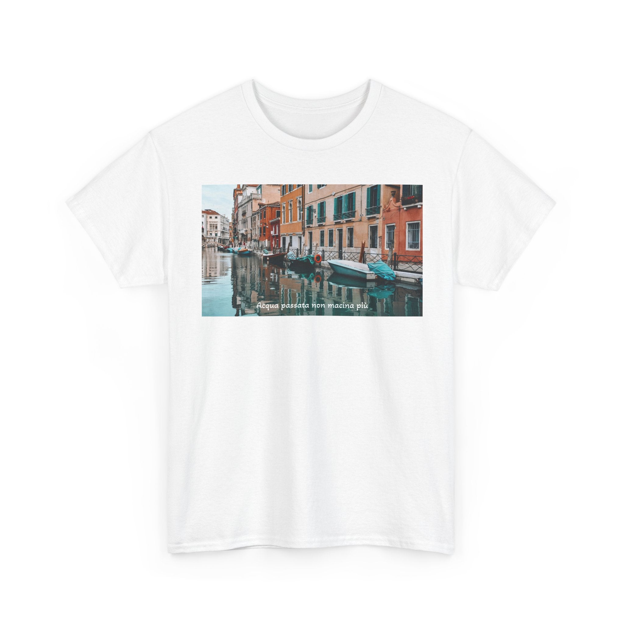 Venetian Canal Photo T‑Shirt — Vintage Italy Travel Tee