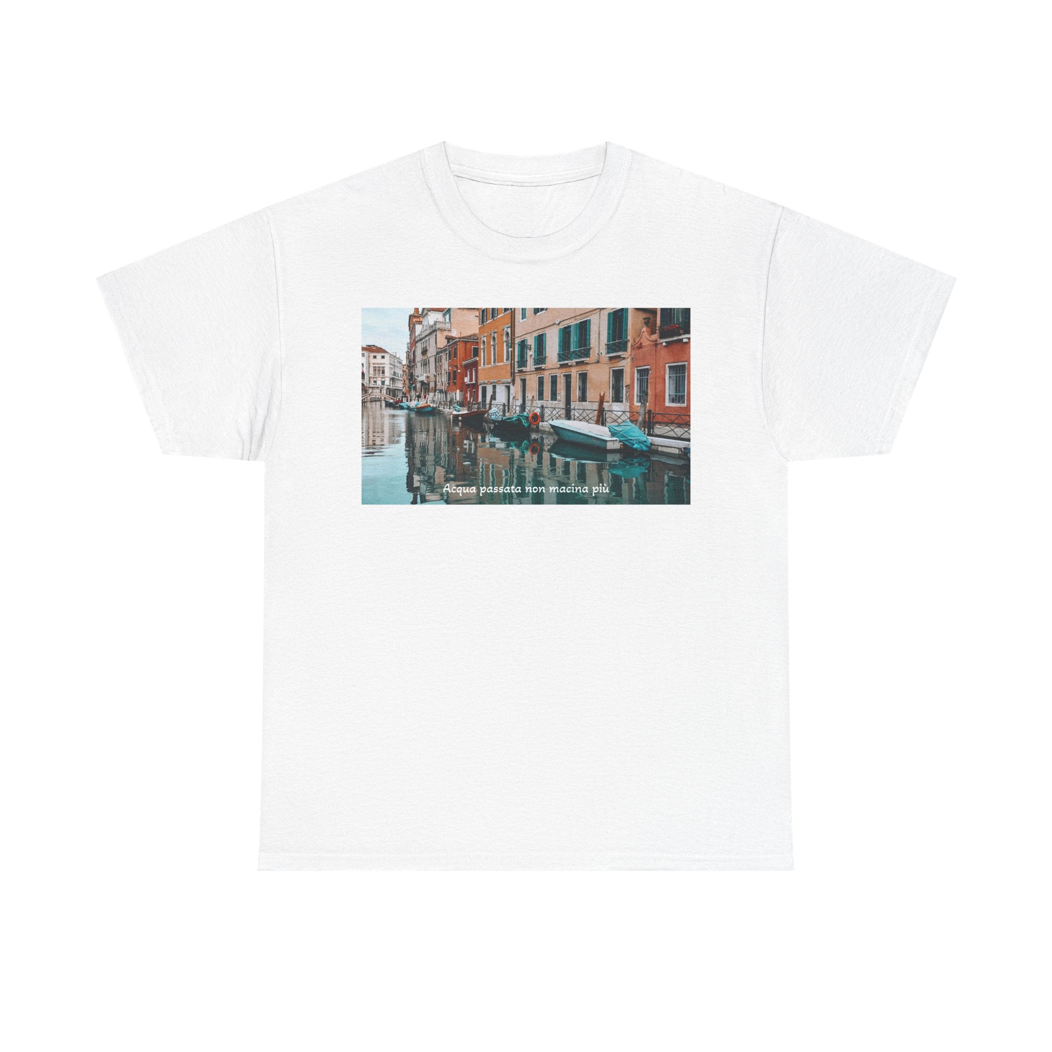 Venetian Canal Photo T‑Shirt — Vintage Italy Travel Tee