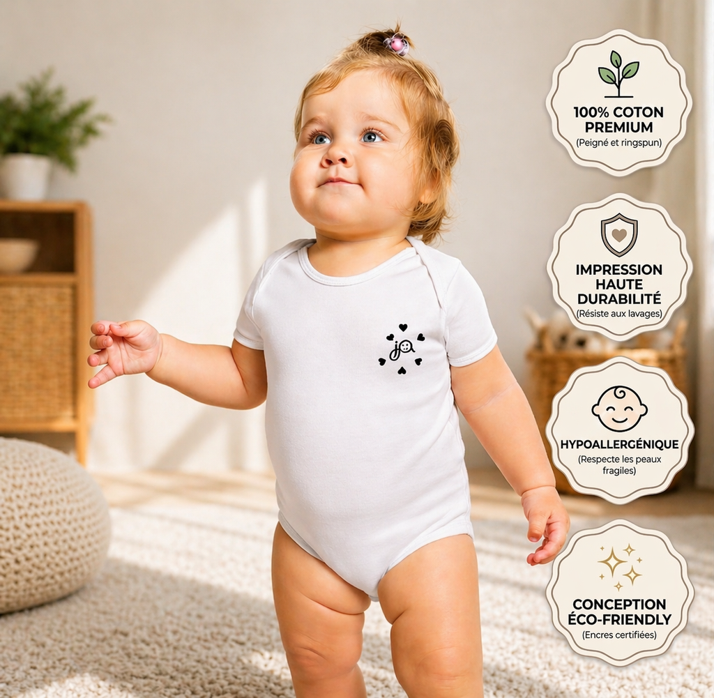 Body Bébé  🍼 6 à 24 Mois - Coton Premium & Douceur Infinie - Essentiel Valise Maternité
